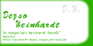 dezso weinhardt business card